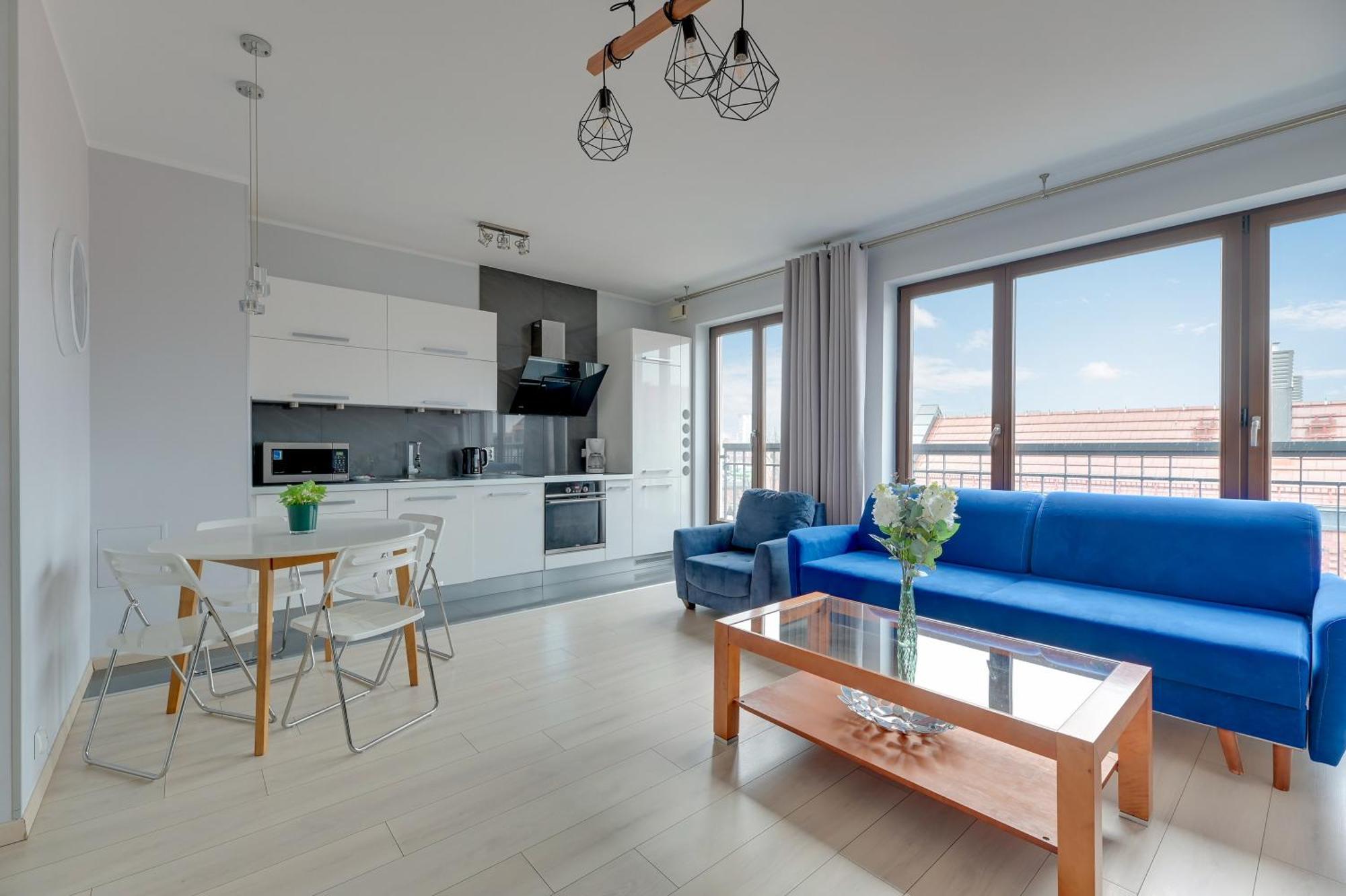 グダニスクBlue Mandarin Marinaアパートメント 部屋 写真