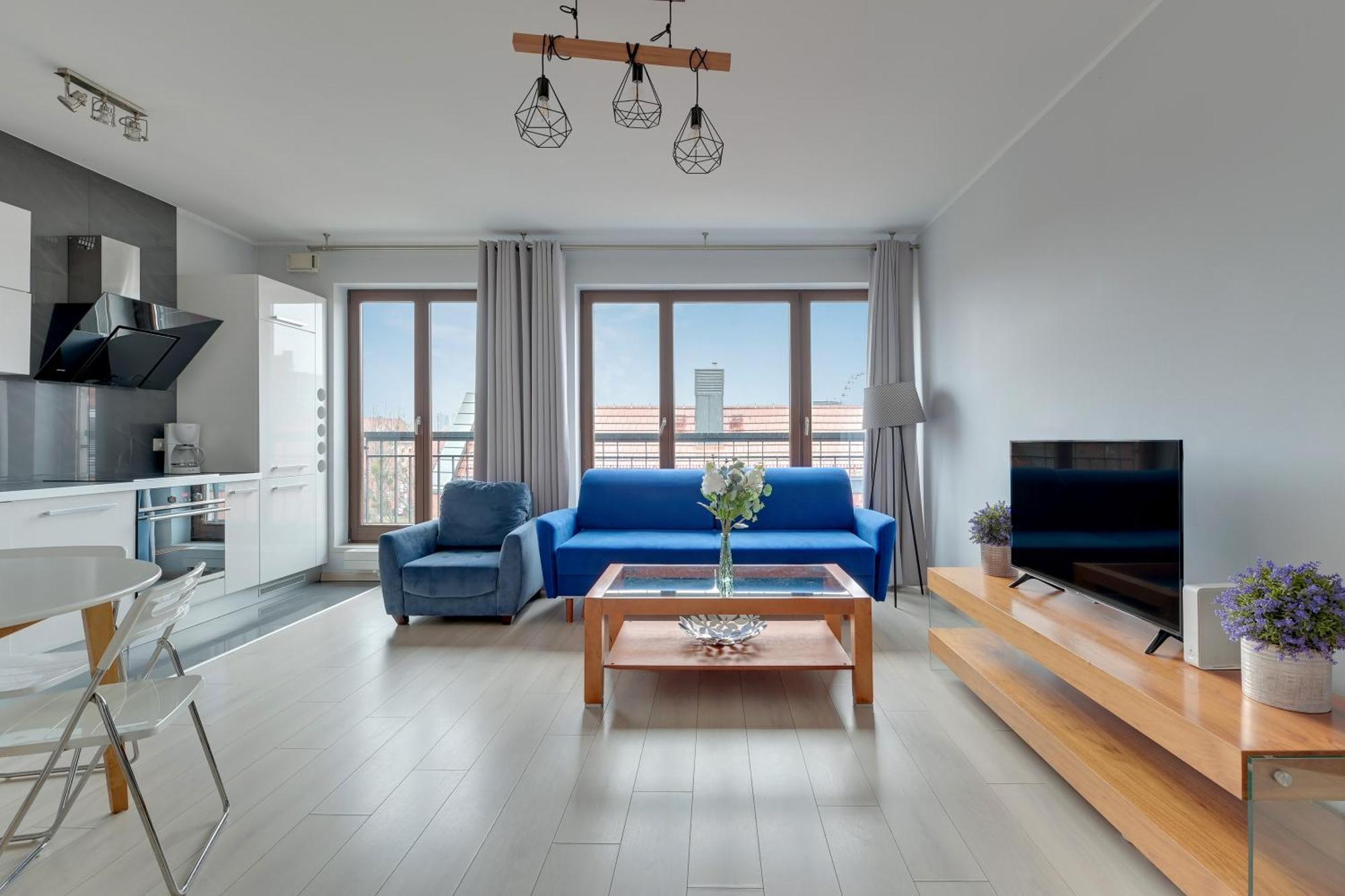 グダニスクBlue Mandarin Marinaアパートメント 部屋 写真