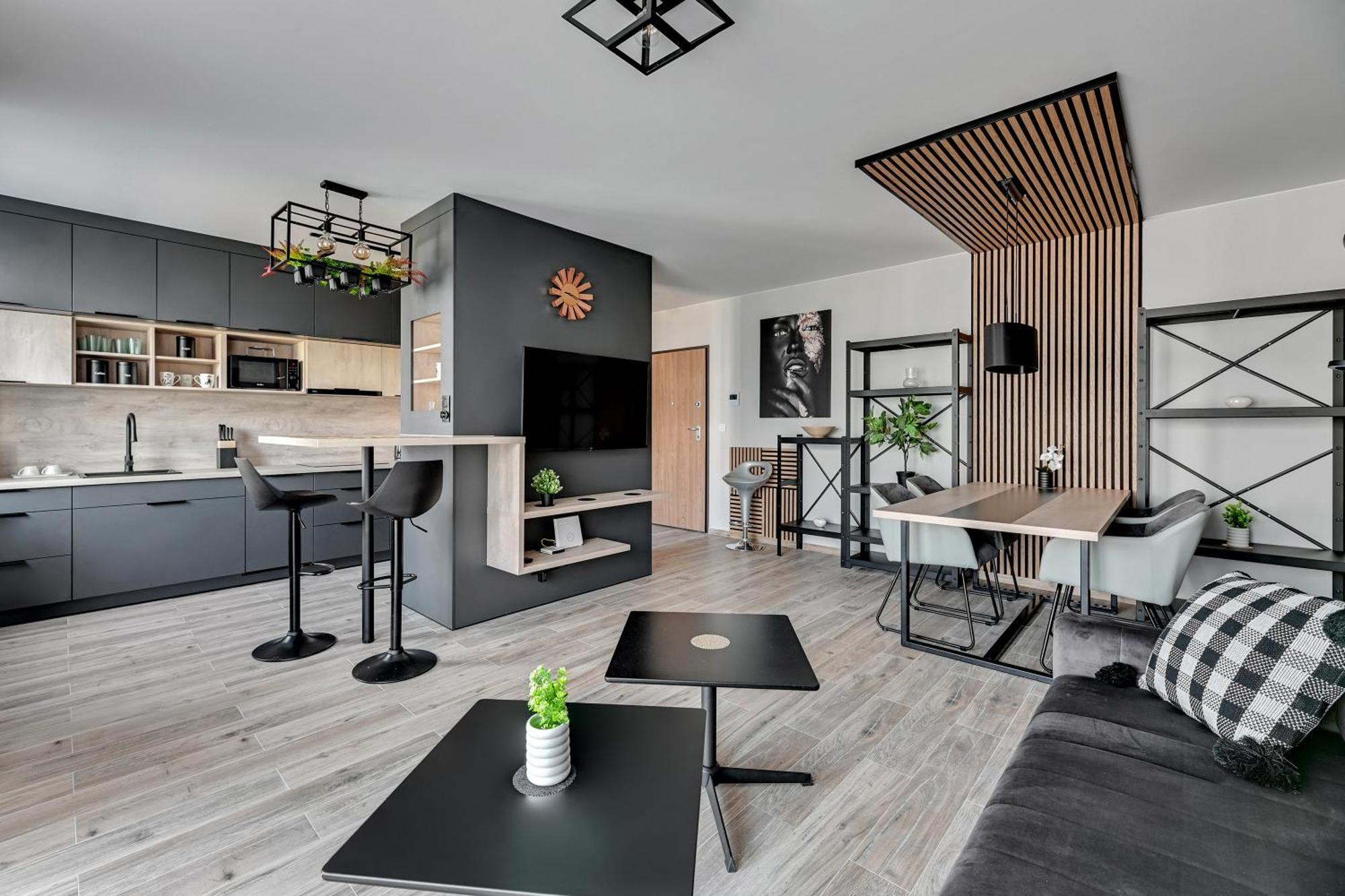 グダニスクBlue Mandarin Marinaアパートメント 部屋 写真